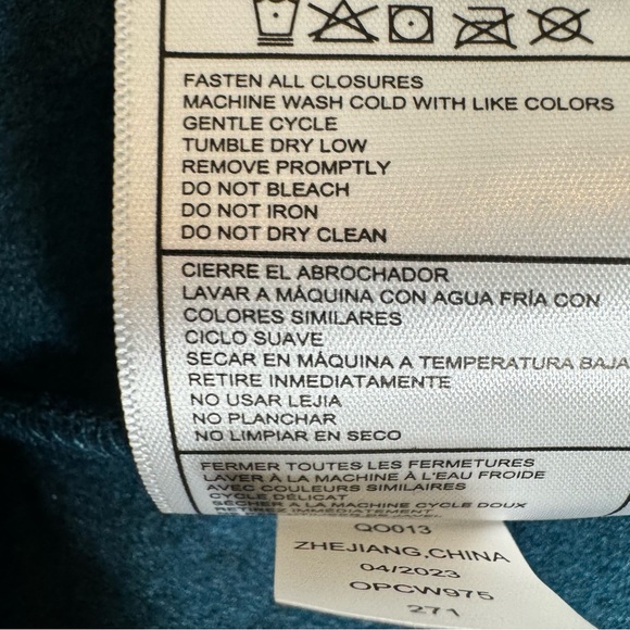 Canada Weather Gear Zip-Up Fleece Jacket Size 2X Blue - Picture 10 of 11